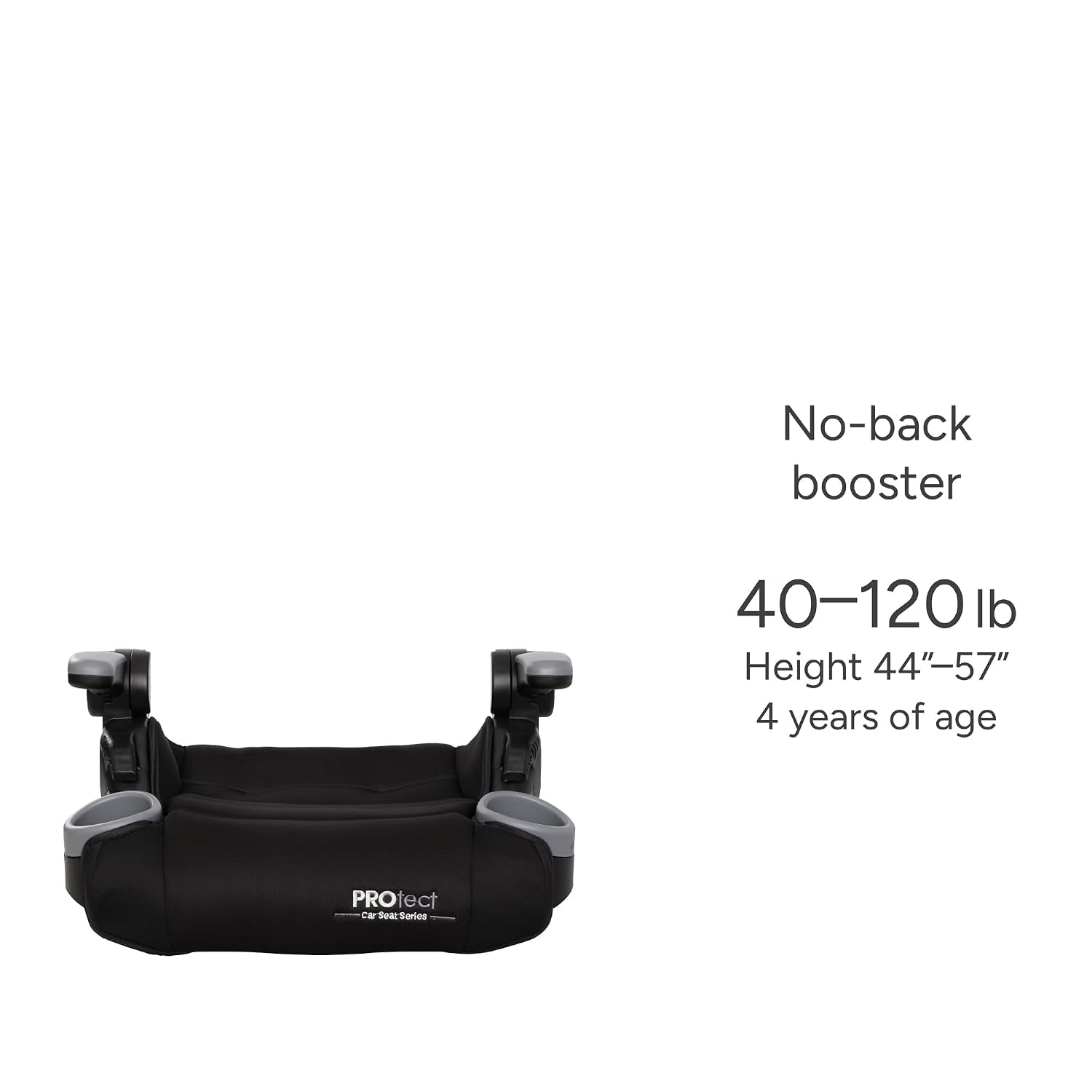 Baby Trend Protect 2-in-1 Folding Booster Seat (Midnight Black) - Kidsy