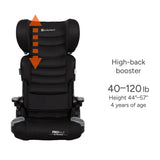 Baby Trend Protect 2-in-1 Folding Booster Seat (Midnight Black) - Kidsy