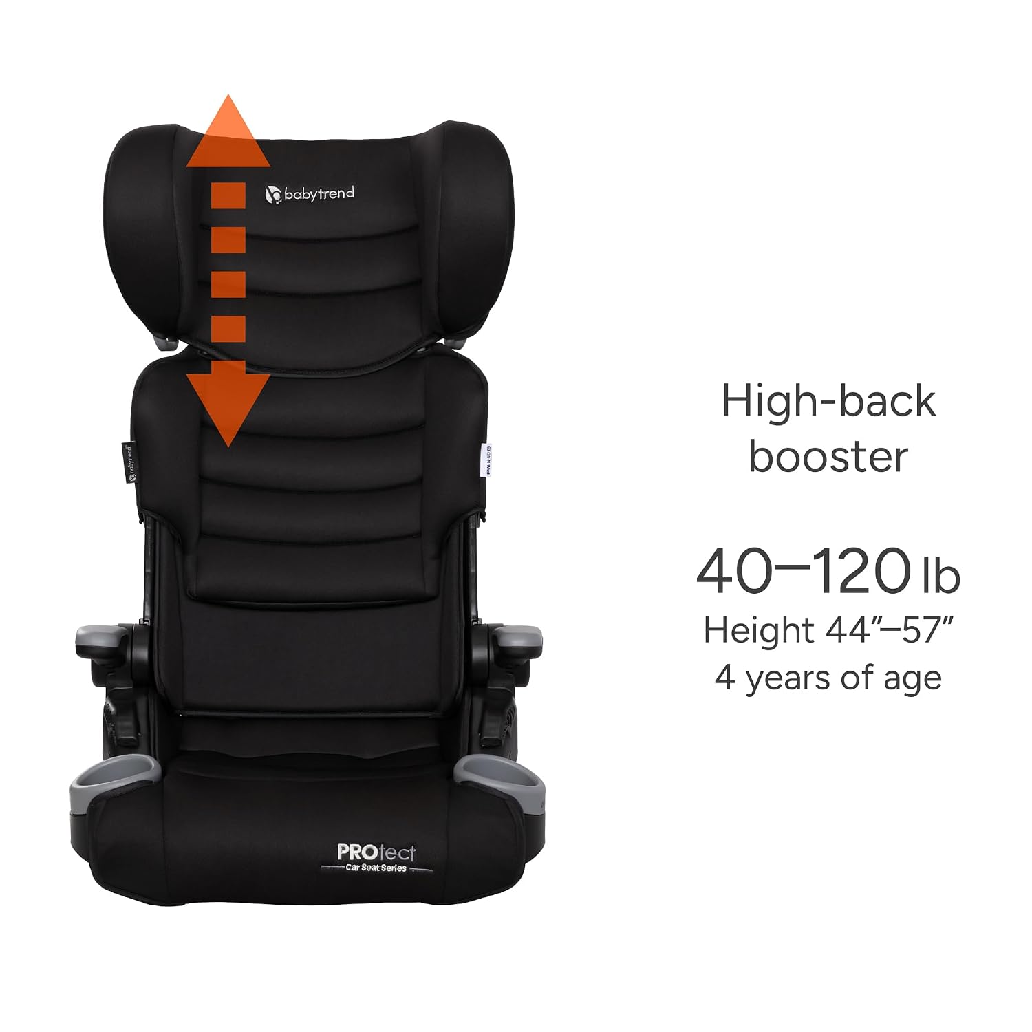 Baby Trend Protect 2-in-1 Folding Booster Seat (Midnight Black) - Kidsy