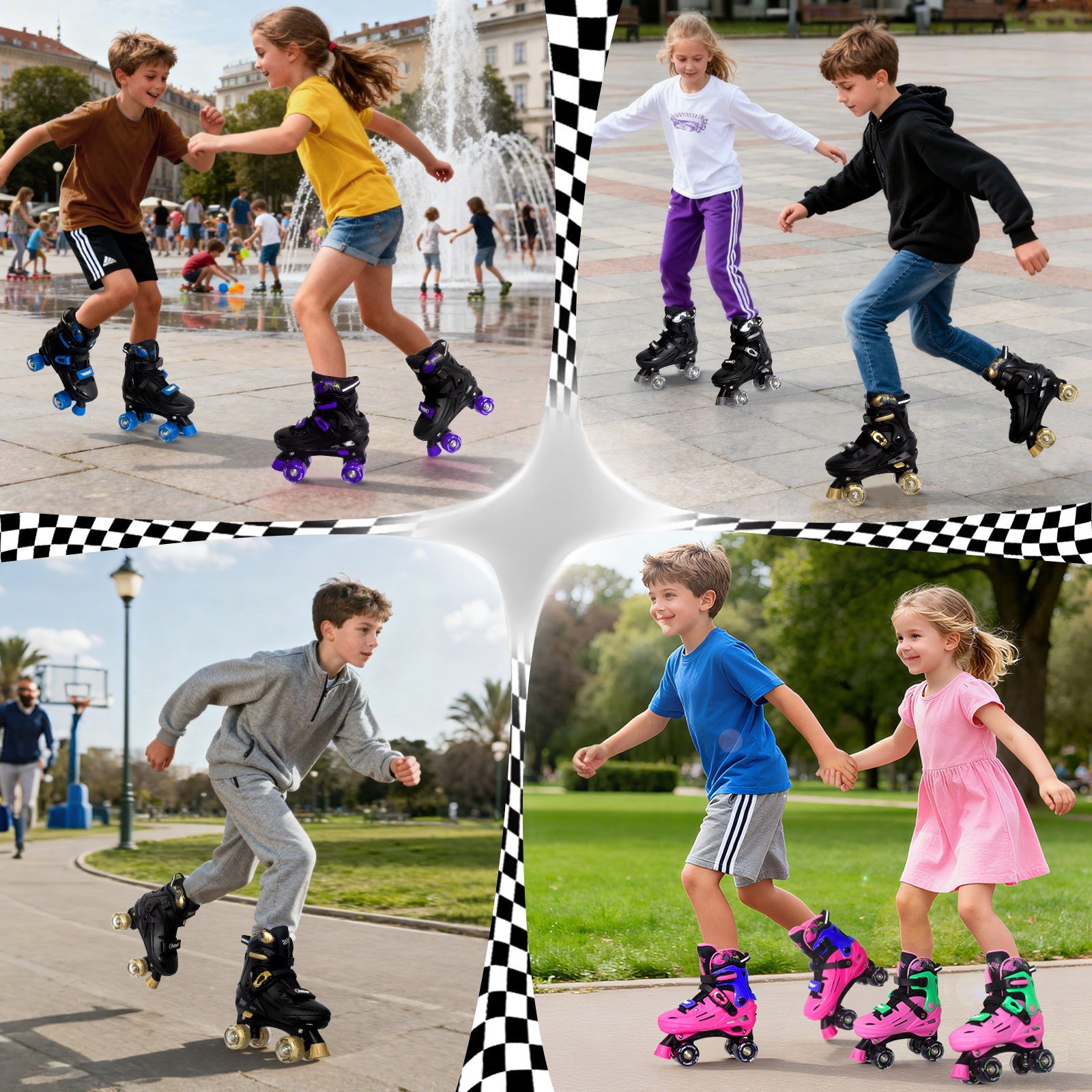 Nattork Blade Racers Roller Skates - Silver