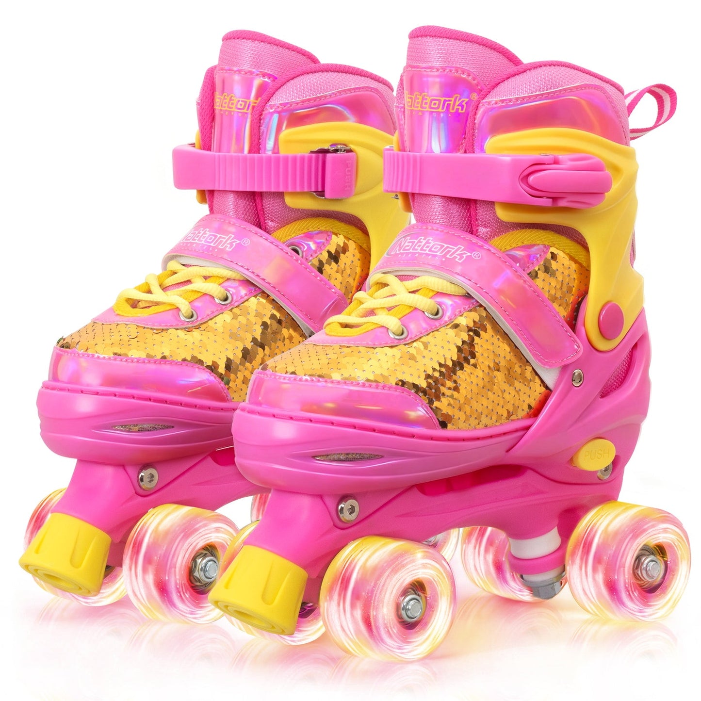 Nattork Mermaid Roller Skates - Viva Magenta