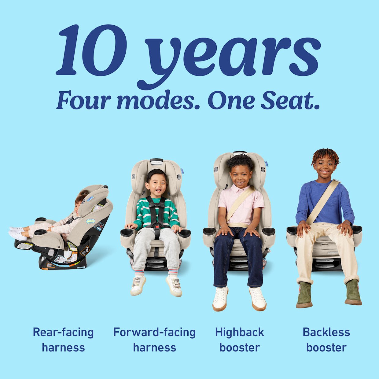 Graco 4Ever Extend2Fit DLX Car Seat (Soft Almond) - Kidsy