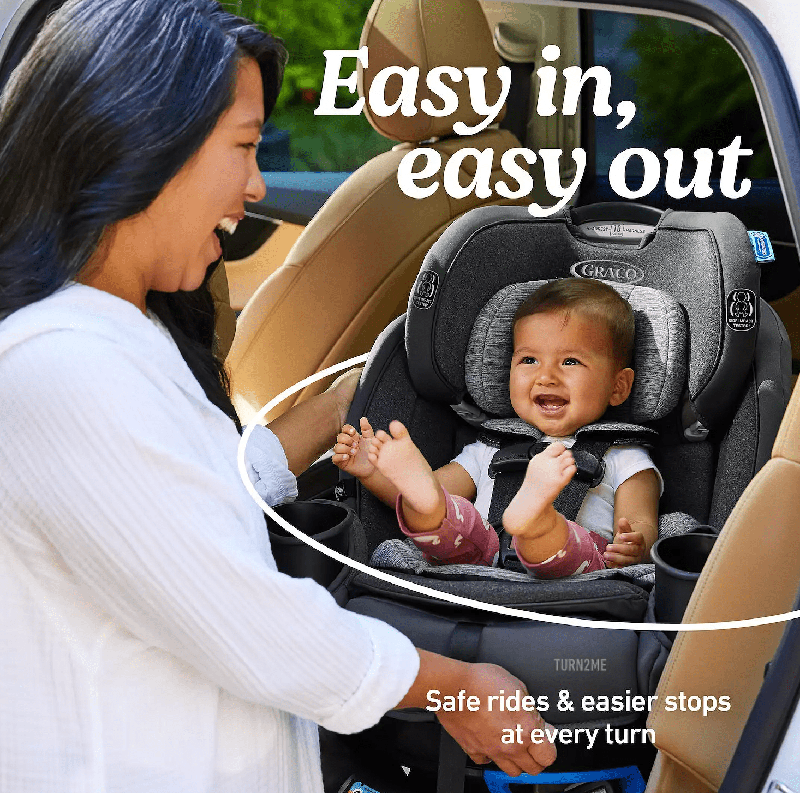 Graco Turn2Me 3 - in - 1 Rotating Car Seat (Lilac Mod) - Kidsy