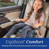 New Chicco GoFit ClearTex Plus Backless Booster Car Seat (Obsidian/Black) - Kidsy