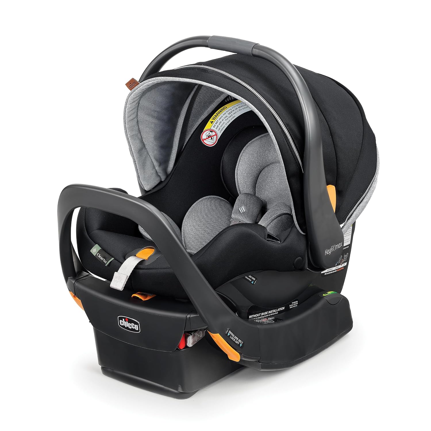 New Chicco KeyFit Max Zip Infant Car Seat with Base, 4–30 Pounds (Apex/Black) - Kidsy