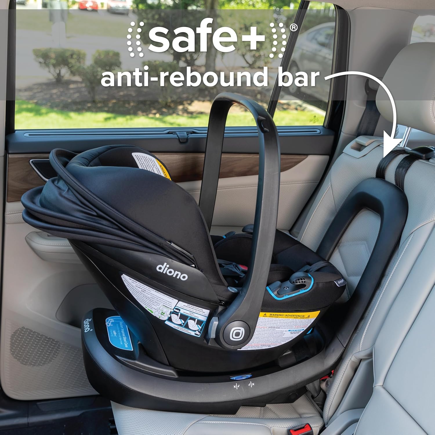 New Diono LiteClik30 XT SafePlus Infant Car Seat and Base (Latch - Black Storm) - Kidsy
