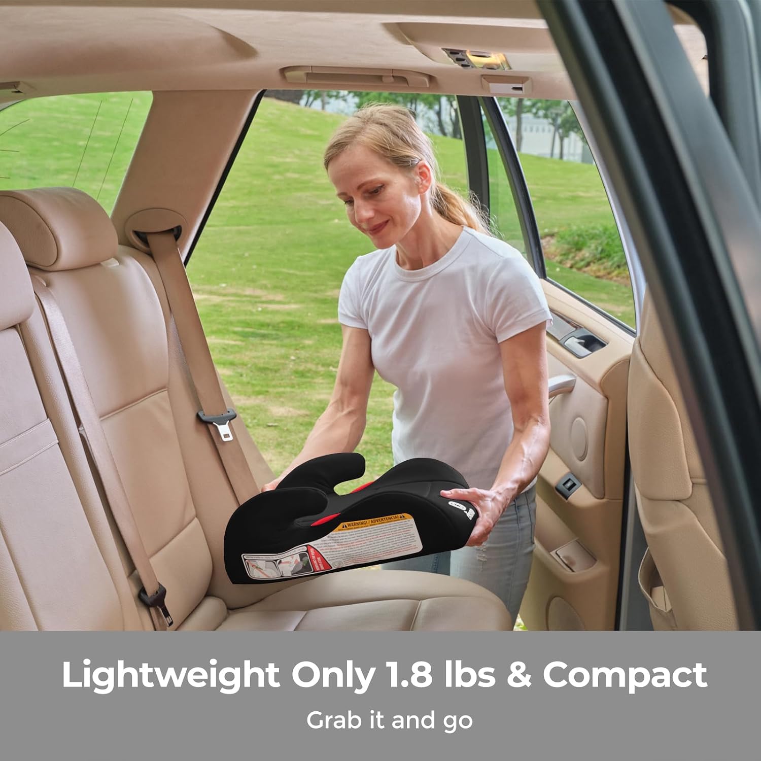 New Diono Solana Lite Backless Booster Car Seat 40-100 lbs (Black Storm) - Kidsy