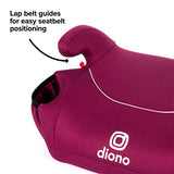 New Diono Solana No Latch Backless Booster Car Seat (Pink/Purple) - Kidsy