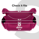 New Diono Solana No Latch Backless Booster Car Seat (Pink/Purple) - Kidsy