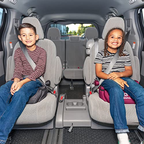 New Diono Solana No Latch Backless Booster Car Seat (Pink/Purple) - Kidsy