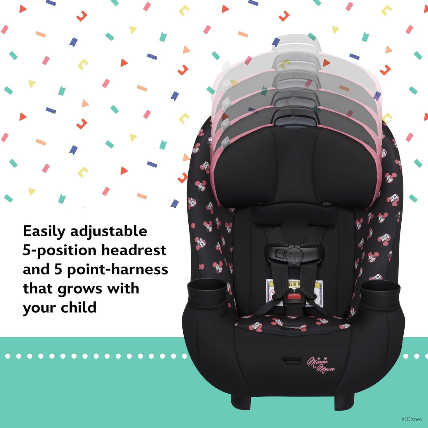 New Disney Baby Ellaris 3-in-1 Convertible Car Seat (Mickey Sprinkle) - Kidsy