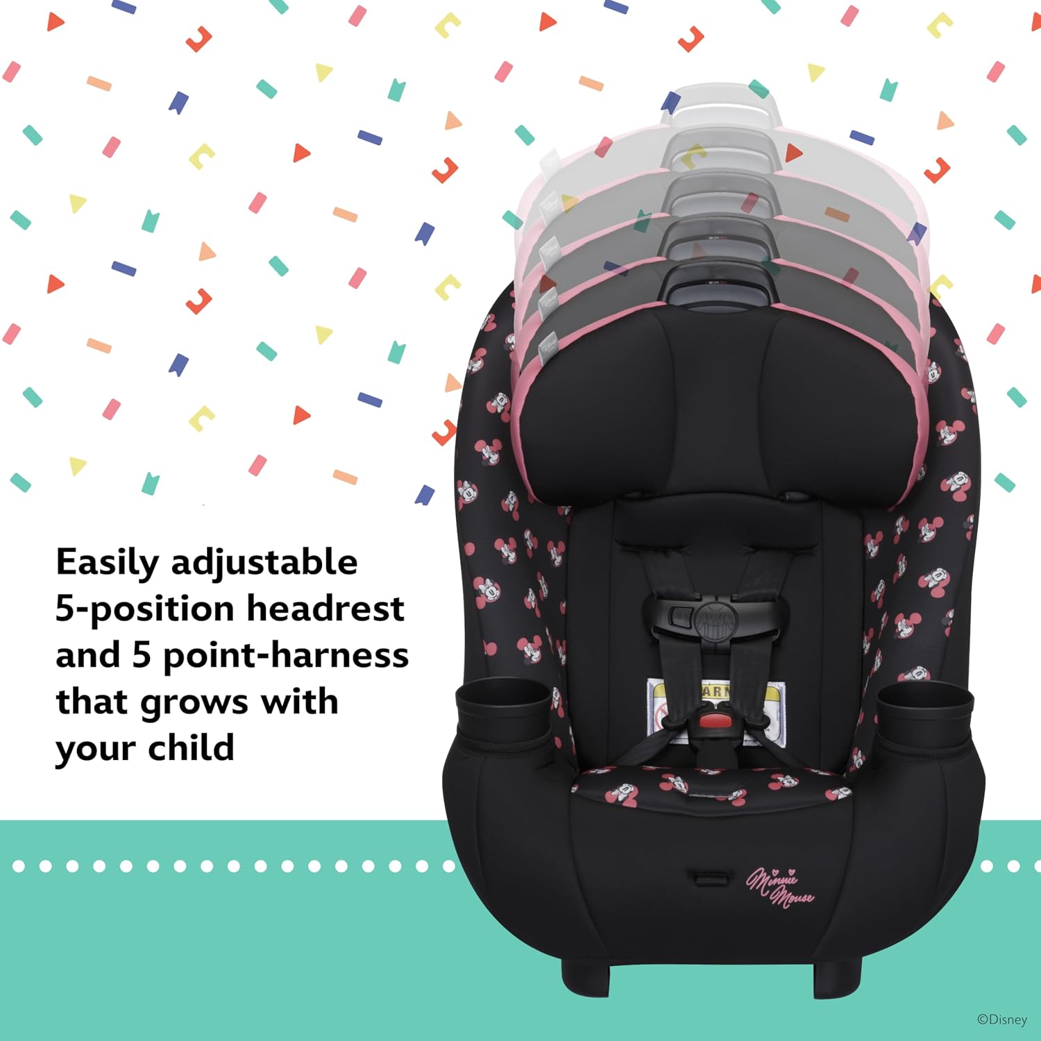 New Disney Baby Ellaris 3-in-1 Convertible Car Seat (Mickey Sprinkle) - Kidsy