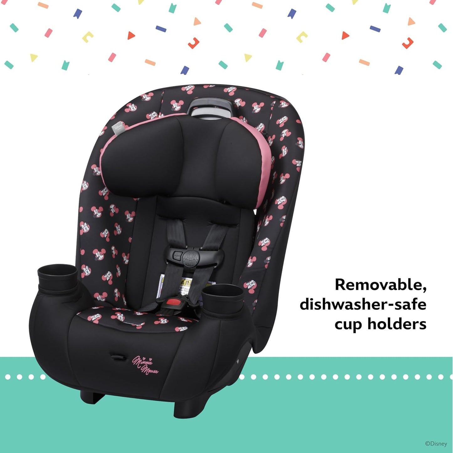 New Disney Baby Ellaris 3-in-1 Convertible Car Seat (Mickey Sprinkle) - Kidsy