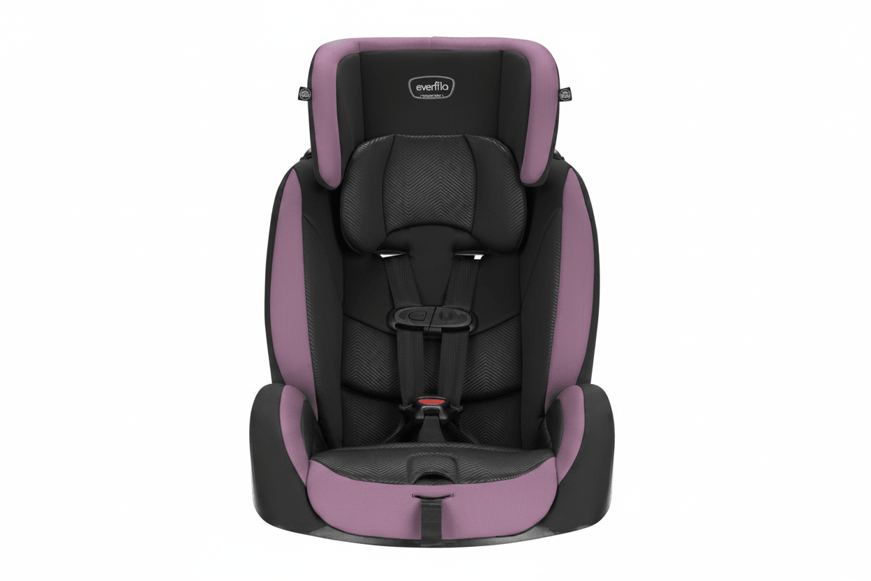 New Evenflo Maestro Sport Booster Car Seat (Whitney Purple) - Kidsy
