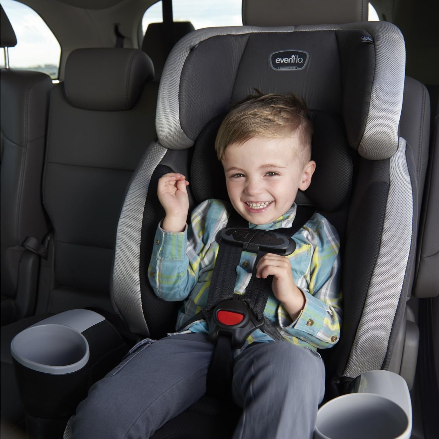 New Evenflo Maestro Sport Booster Car Seat (Whitney Purple) - Kidsy