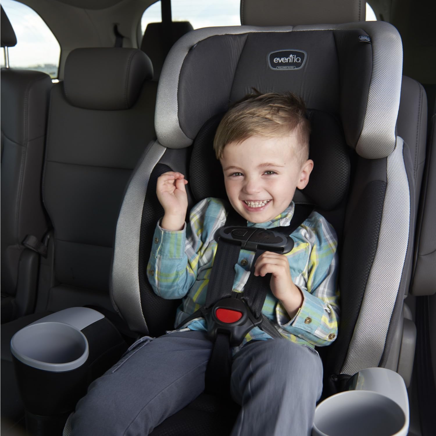 New Evenflo Maestro Sport Booster Car Seat (Whitney Purple) - Kidsy