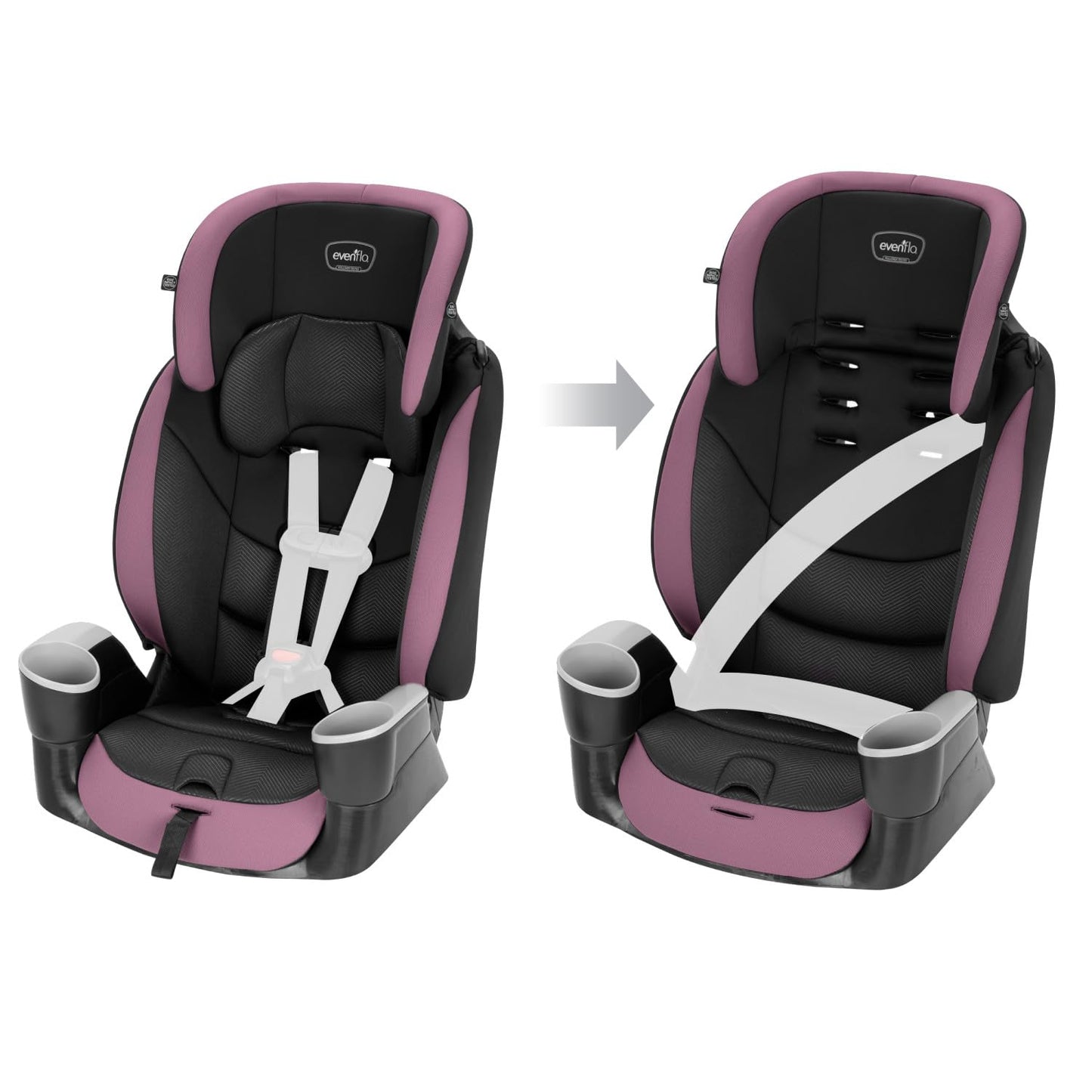 New Evenflo Maestro Sport Booster Car Seat (Whitney Purple) - Kidsy