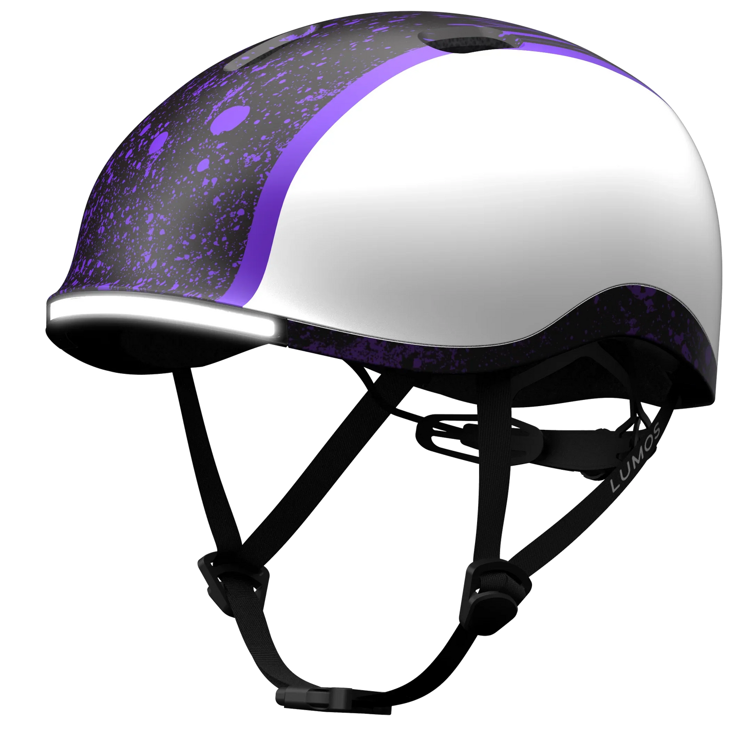 Lumos Nyxel Kids Bike Helmet - Lumos Helmet US - Purple Overspray