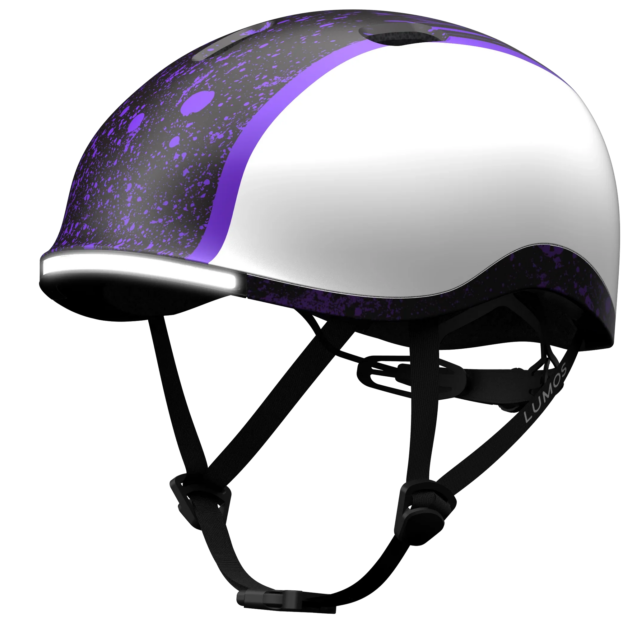 Lumos Nyxel Kids Bike Helmet - Lumos Helmet US - Purple Overspray