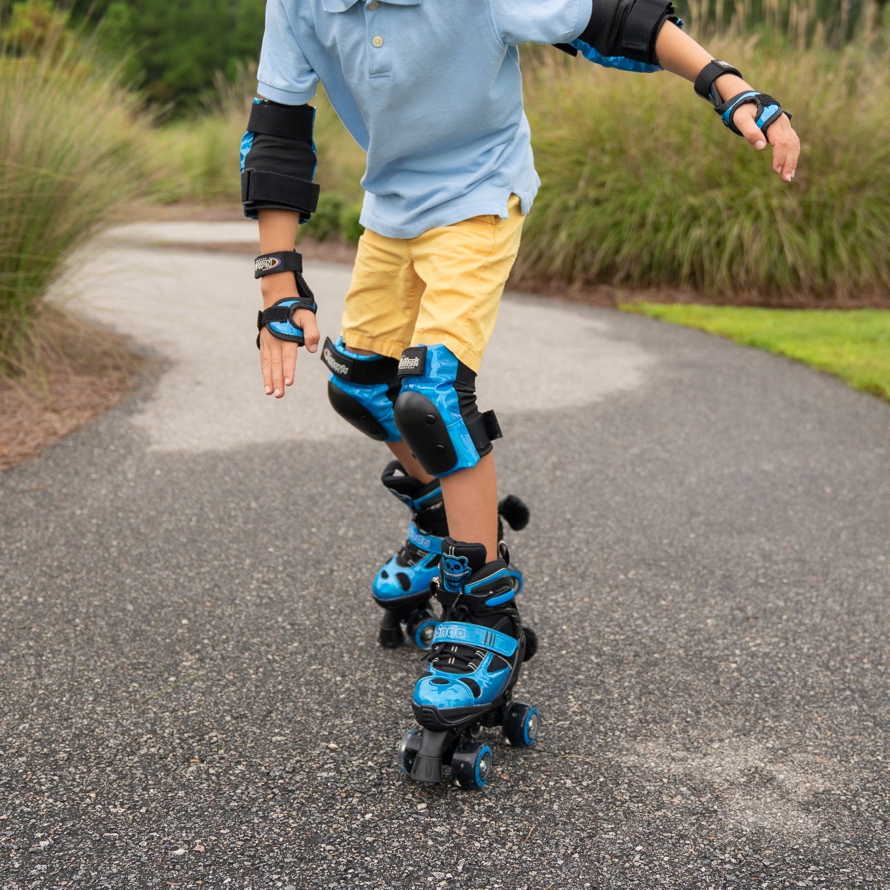 Nattork Cyber Panda Roller Skates - Aqua Ray