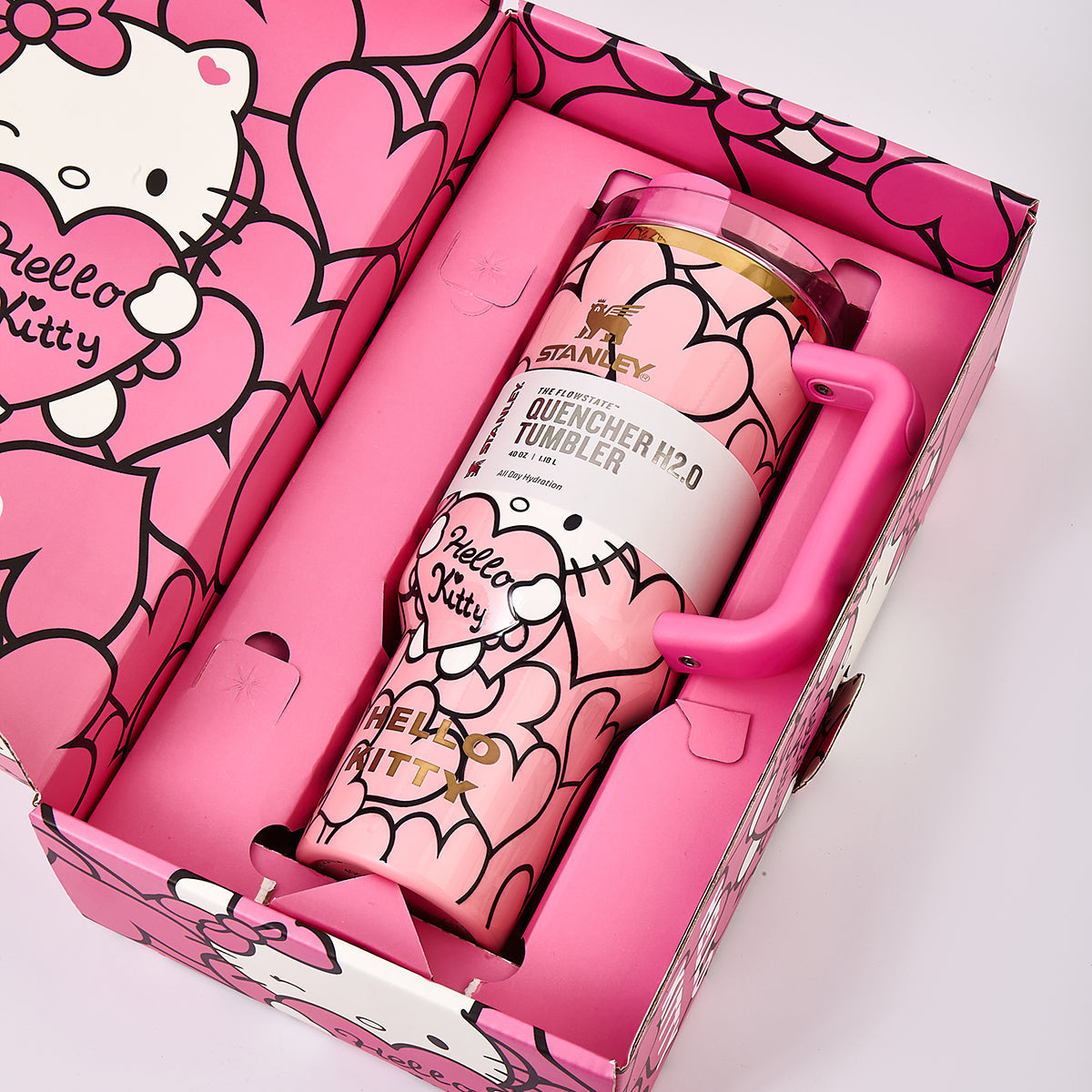 Stanley x Hello Kitty Sweet Hearts Glitter Tumbler - View 12 | Isnib