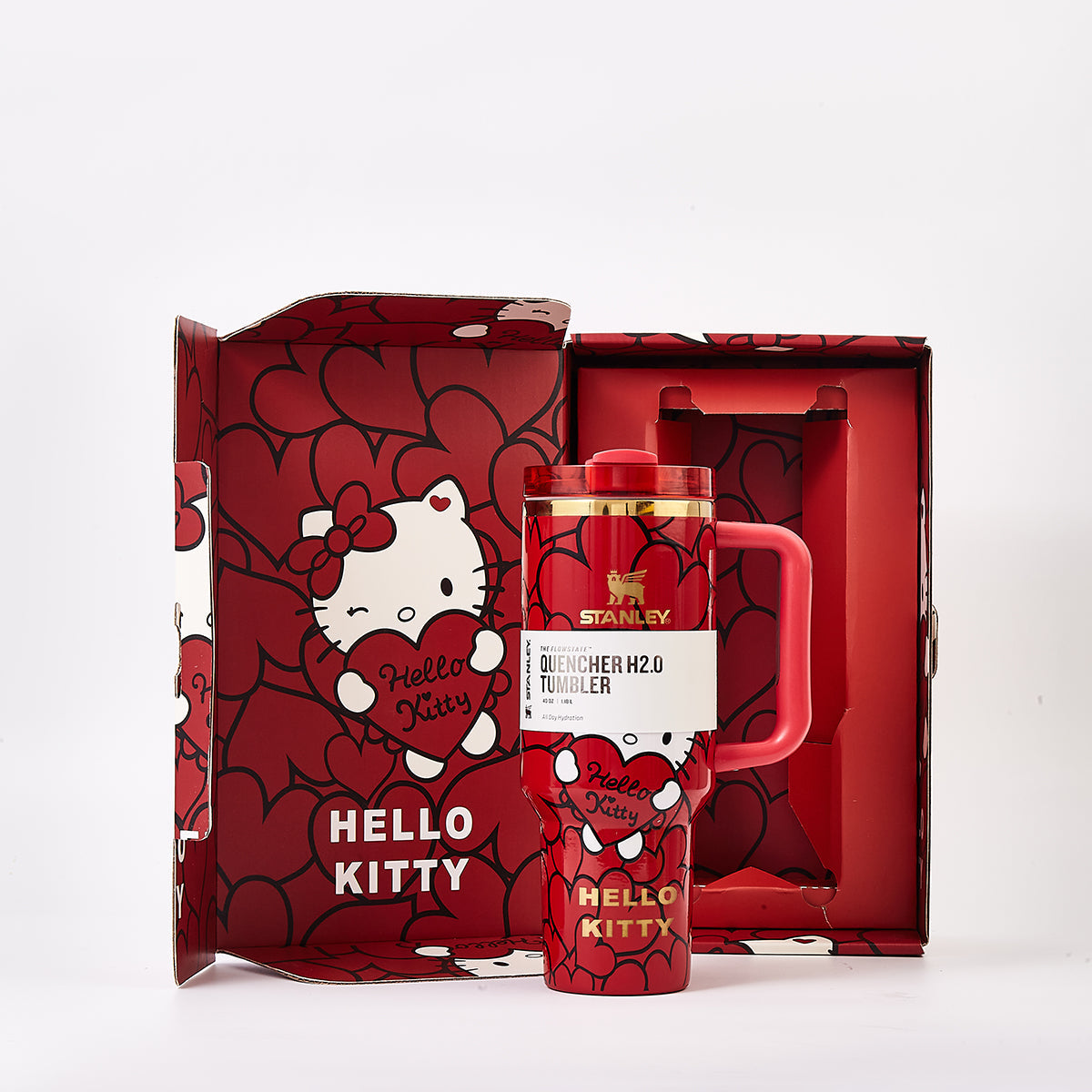 Stanley x Hello Kitty Sweet Hearts Glitter Tumbler - View 9 | Isnib