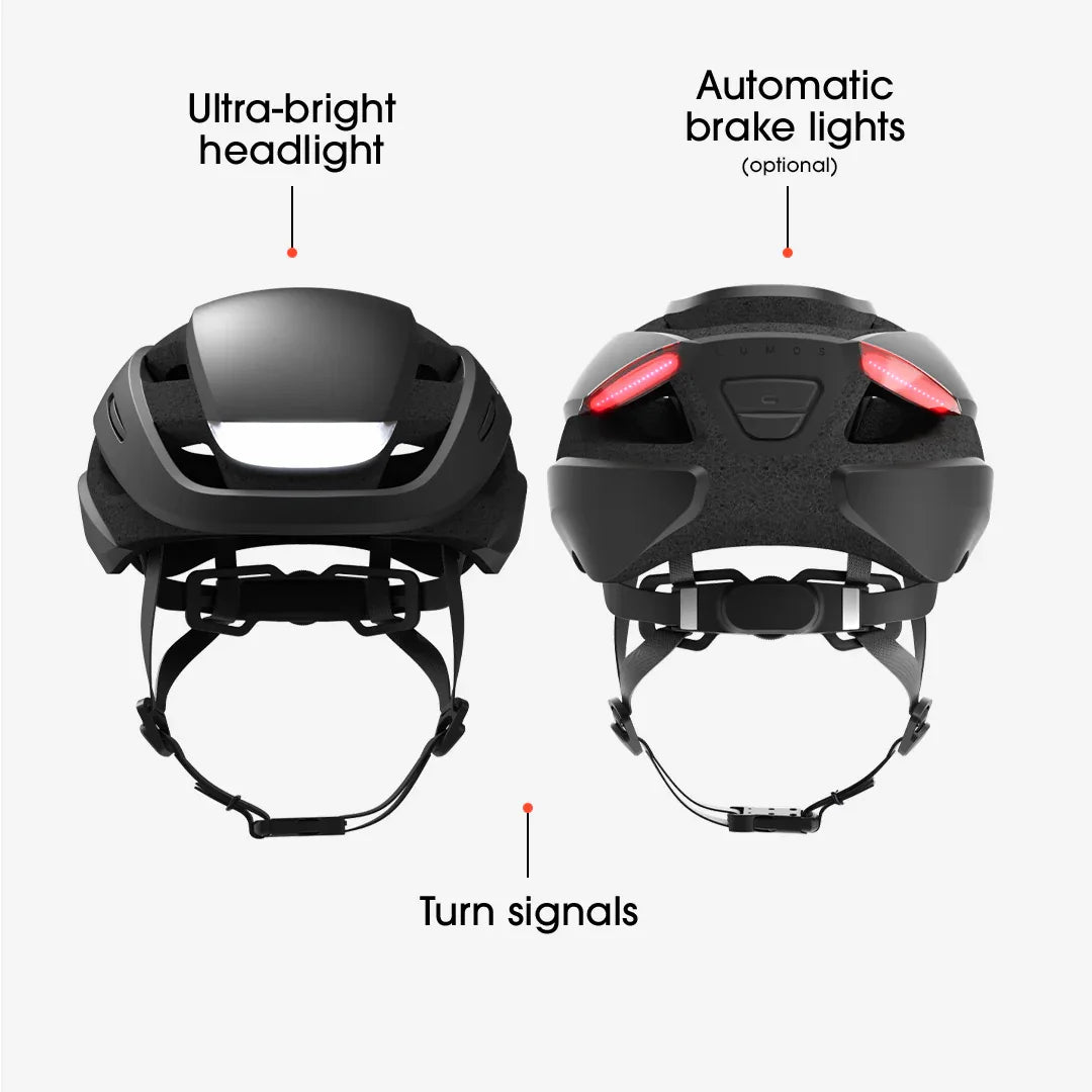 Lumos Ultra Smart Bike Helmet - Lumos Helmet US - Charcoal Black