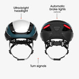 Lumos Ultra Smart Bike Helmet - Lumos Helmet US - Deep Blue Mix