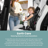 WAYB Pico Travel Car Seat with Premium Carrying Bag (Black/Grey) - Kidsy